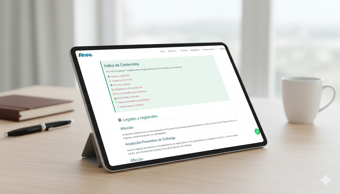Navega por nuestro diccionario interactivo y encuentra al instante el término que buscas sobre la compraventa de fincas rústicas.