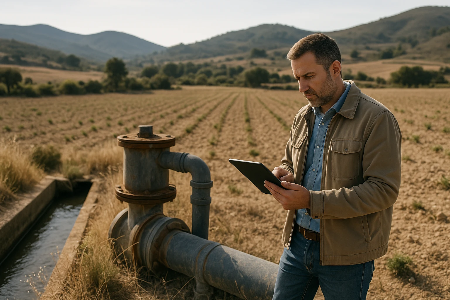 Cómo comprobar si una finca rústica tiene servidumbres de agua (acueducto, tuberías y acequias): dónde se inscriben, cómo se miden y qué hacer si te afectan